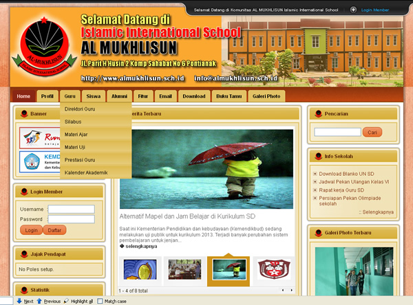 Almukhlisun  Website Sekolah Gratis