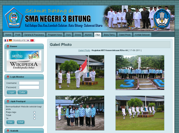 Bitung  Website Sekolah Gratis