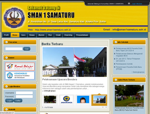 Sman1sama  Website Sekolah Gratis